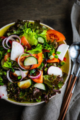 Organic vegetable salad