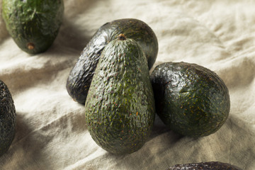 Raw Organic Green Avocados