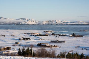 Icelandic Lake in Winter