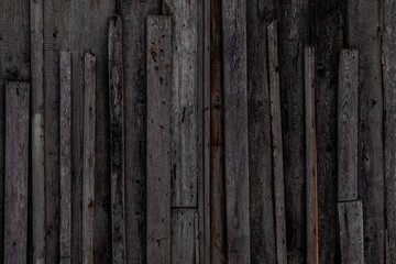 background texture wooden wall without paint black