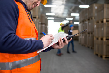 Warehouse Workers on duty