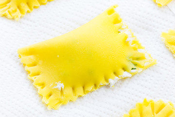 Italian tasty stuffed Ravioli