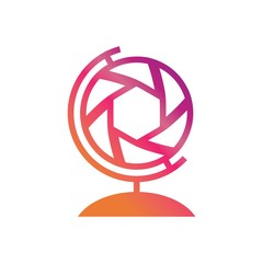 Obraz premium camera lens logo