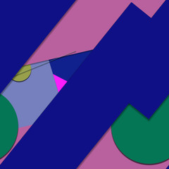 Flat material design - Creative vector trend seamless