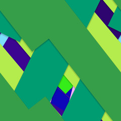 Flat material design - Creative vector trend seamless