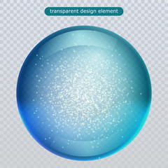 Water rain drop isolated on transparent background. Vector clear dew, water bubble or glass surface ball for your design. Vector ilustration. Eps10