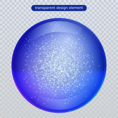 Water rain drop isolated on transparent background. Vector clear dew, water bubble or glass surface ball for your design. Vector ilustration. Eps10