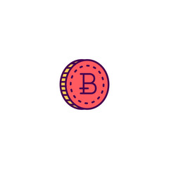 Obraz premium coin icon line design. Business icon vector design