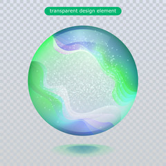 Water rain drop isolated on transparent background. Vector clear dew, water bubble or glass surface ball for your design. Vector ilustration. Eps10