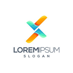 letter X logo design