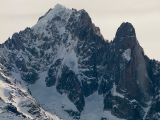 Les Drus and Aiguille Verte