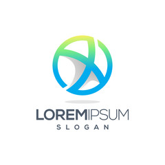 letter X logo design