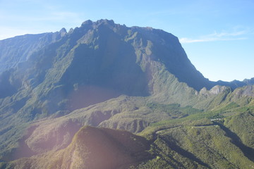 La r&eacute;union vue du ciel