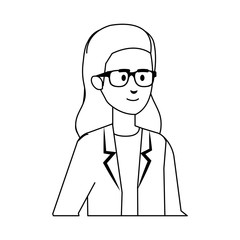 professional female doctor avatar character