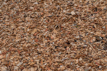 Playground woodchips background