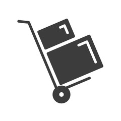 delivery vector icon in modern flat style isolated. Symbol delivery is good for your web design.