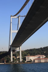 beneath the golden horn bridge istanbul
