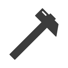 Hammer vector icon in modern flat style isolated. Hammer can support is good for your web design.