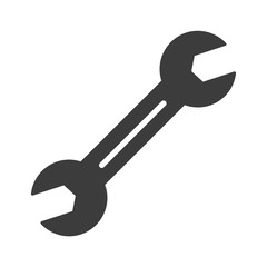 Spanner vector icon in modern flat style isolated. Spanner can support is good for your web design.
