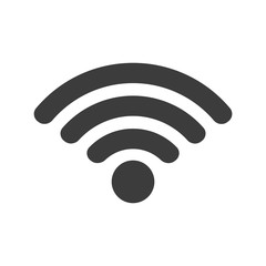 Wifi vector icon in modern flat style isolated. Wifi can support is good for your web design.