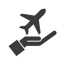 Obraz premium Travel insurance vector icon in modern flat style isolated. Travel insurance can support is good for your web design.