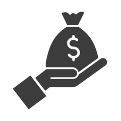 Money vector icon in modern flat style isolated. Money can support is good for your web design.