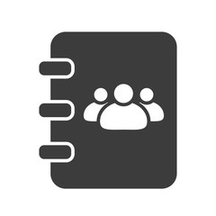 Telephone book vector icon in modern flat style isolated. Telephone book can support is good for your web design.