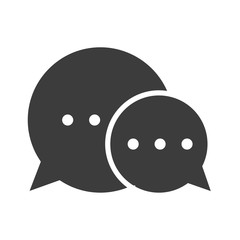 Communication vector icon in modern flat style isolated. Communication can support is good for your web design.