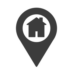 House pointer vector icon in modern flat style isolated. House pointer can support is good for your web design.