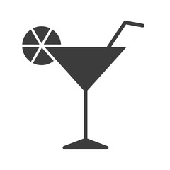 Cocktail vector icon in modern flat style isolated. Cocktail can support is good for your web design.