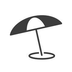 Parasol vector icon in modern flat style isolated. Parasol can support is good for your web design.