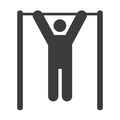 Fitness vector icon in modern flat style isolated. Fitness can support is good for your web design.