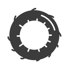 Coconut vector icon in modern flat style isolated. Coconut can support is good for your web design.