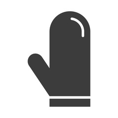 Kitchen glove vector icon in modern flat style isolated. Kitchen glove can support is good for your web design.