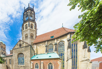 Fototapeta na wymiar St. Ludgeri Kirche (Ludgerikirche) Münster Westfalen