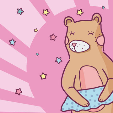 Cute animal bear cartoon