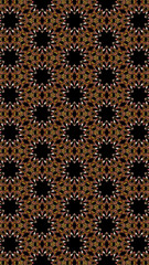 Ornate geometric pattern and abstract multicolored background