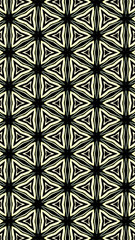 Ornate geometric pattern and abstract multicolored background