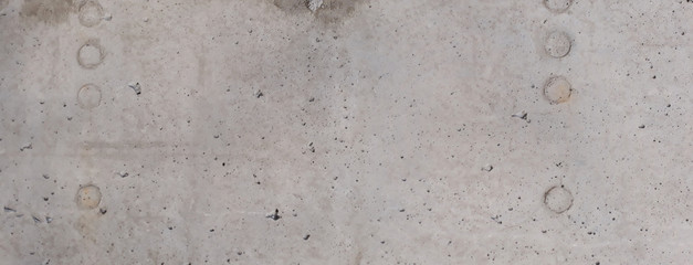 Panoramic concrete texture with formwork pattern and cracking