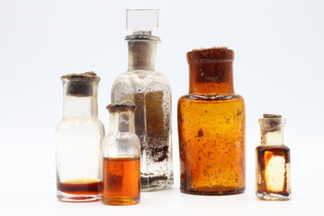 Antique Medicine Bottles, 1800s Victorian Era