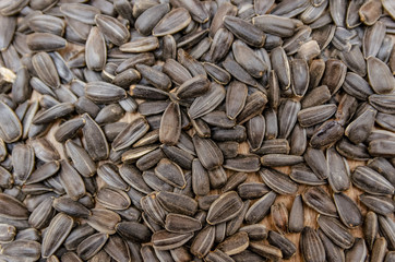 Black sunflower seeds. For texture or background