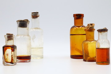 Antique Medicine Bottles, 1800s Victorian Era