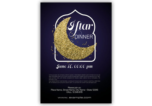 Iftar Dinner Poster Layout