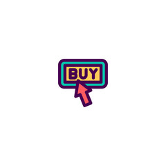Buy icon design. e-commerce icon vector design