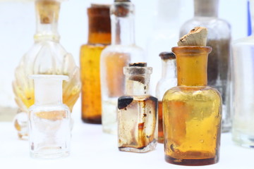 Antique Medicine Bottles, 1800s Victorian Era