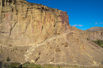 Fototapeta premium A trail, Smith Rock State Park, Oregon, USA