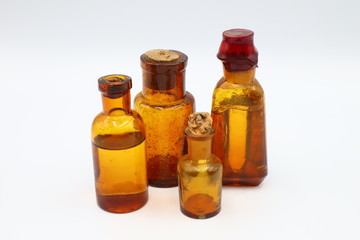 Antique Medicine Bottles, 1800s Victorian Era
