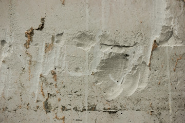 Gnarled surface of plastered wall. Background