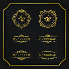 Luxury design set for wedding and decoration