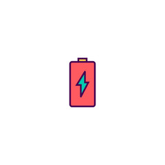 Obraz premium Battery icon design. Essential icon vector design
